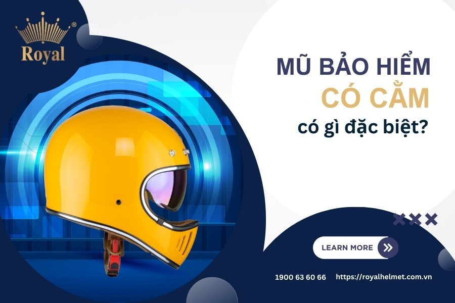 Mũ bảo hiểm có cằm có gì đặc biệt?