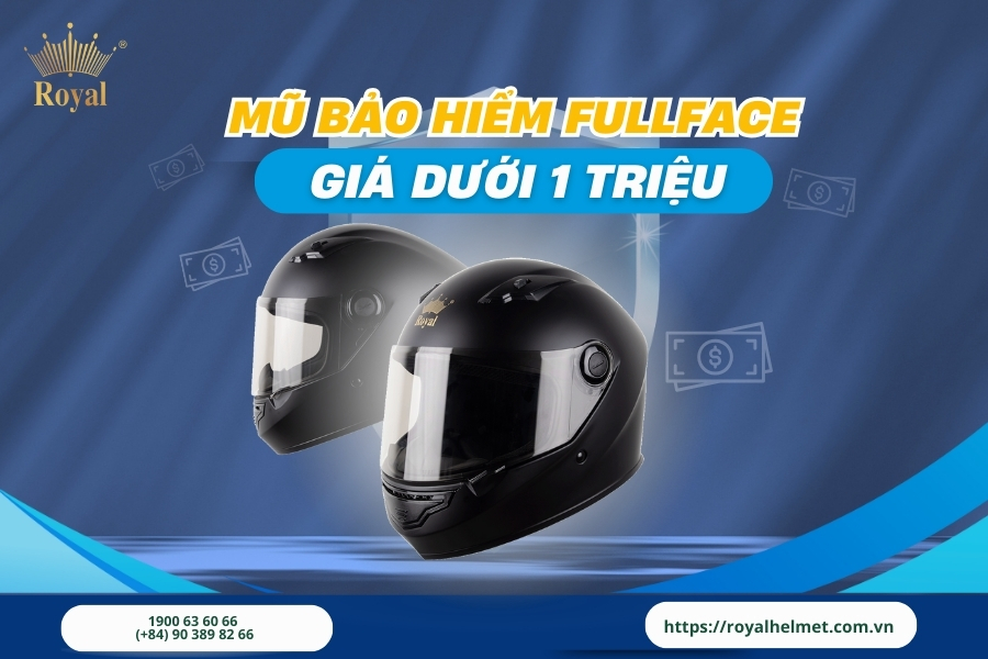 Top mũ bảo hiểm fullface giá dưới 1 triệu