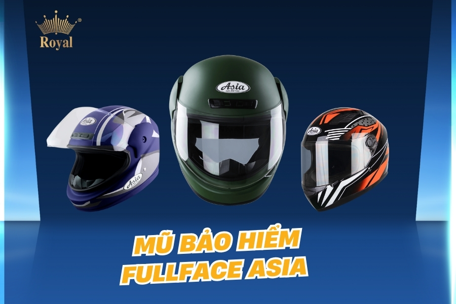 Mũ bảo hiểm fullface Asia sang trọng, chất lượng