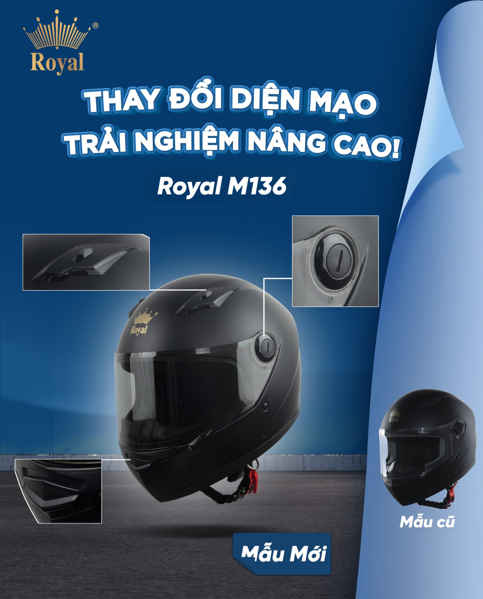 Thay đổi diện mạo Royal M136