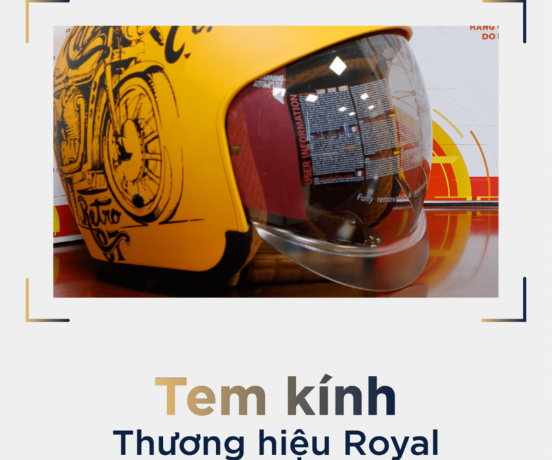 Tem kính thương hiệu Royal