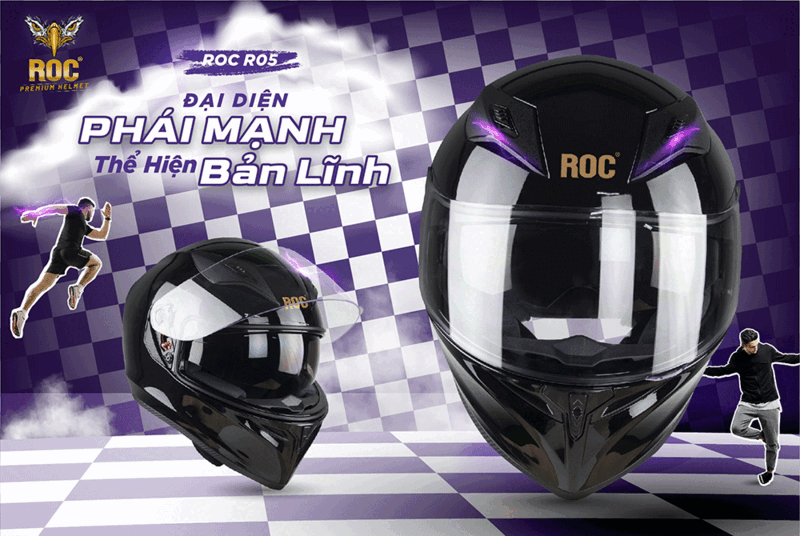 ROC Helmet mạnh mẽ, cá tính, phù hợp làm trợ thủ chinh phục các chuyến đi