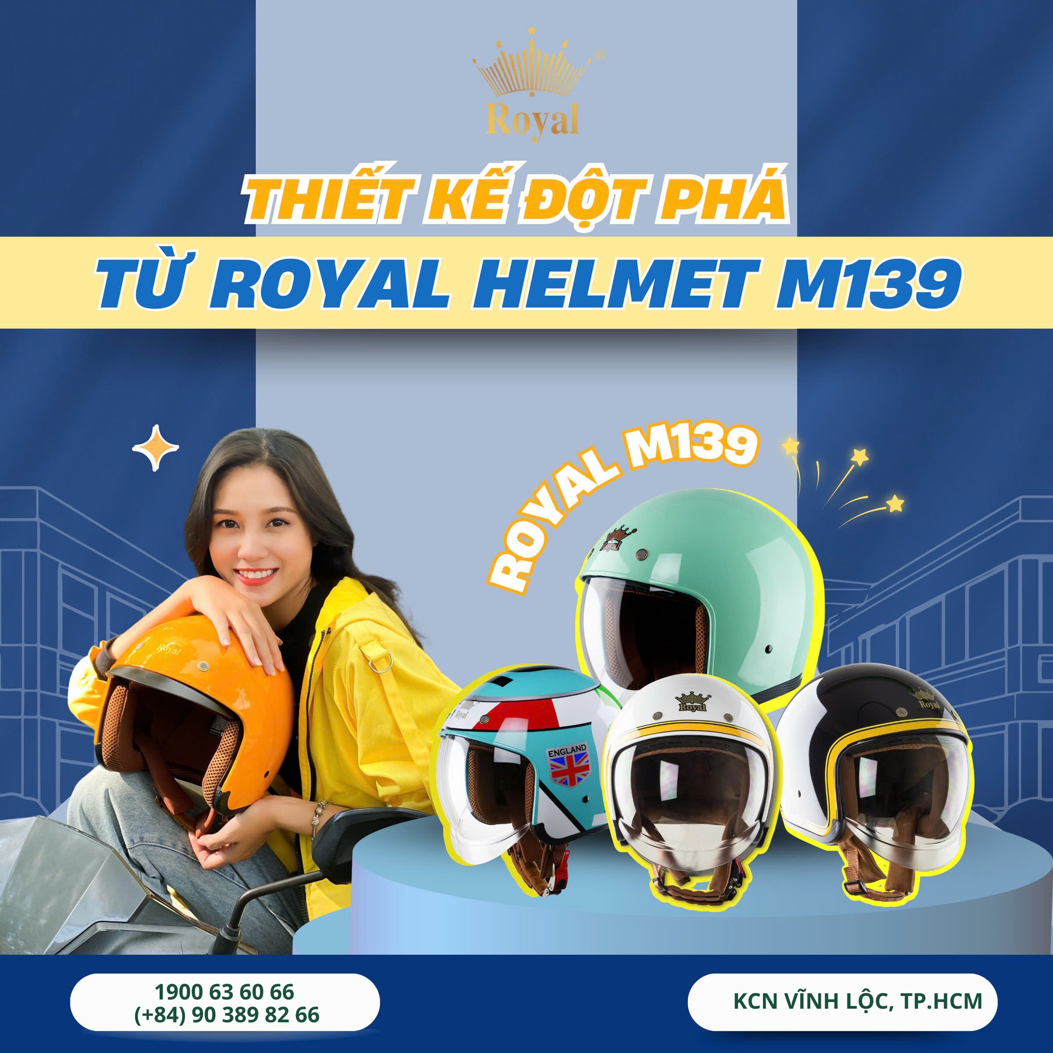 Bộ sưu tập đột phá trong thiết kế cùng những tính năng nổi bật đến từ nhà Royal Helmet 