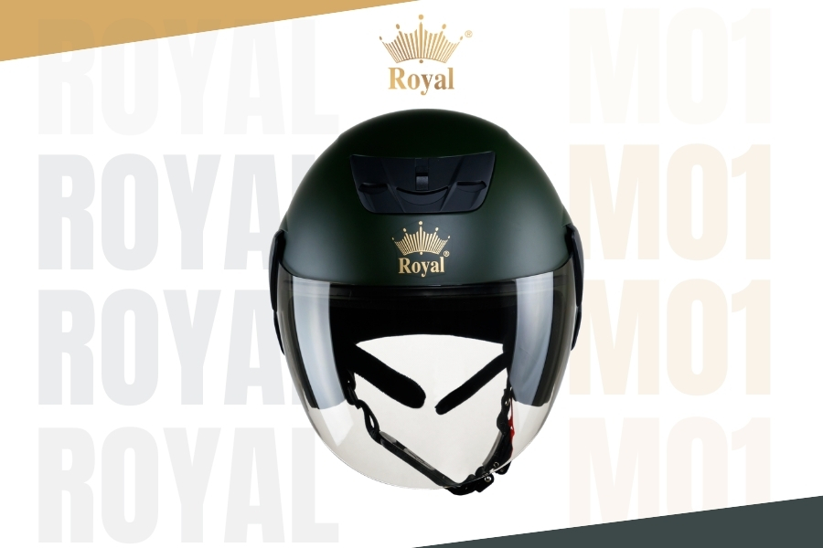 Royal M01 màu xanh rêu là lựa chọn lý tưởng cho những ai đang muốn sở hữu chiếc nón 3/4 đầu.