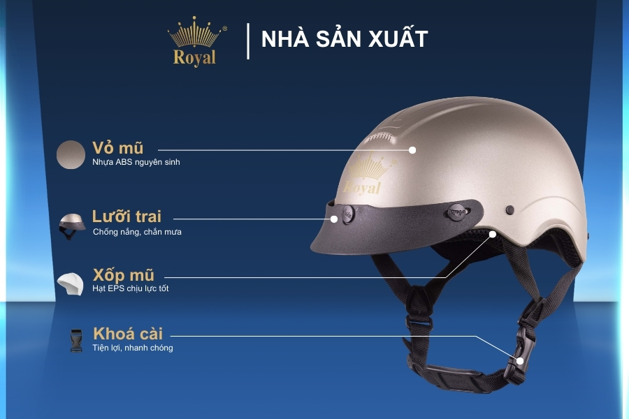 Cấu tạo chi tiết Royal M103 xám chuột mờ