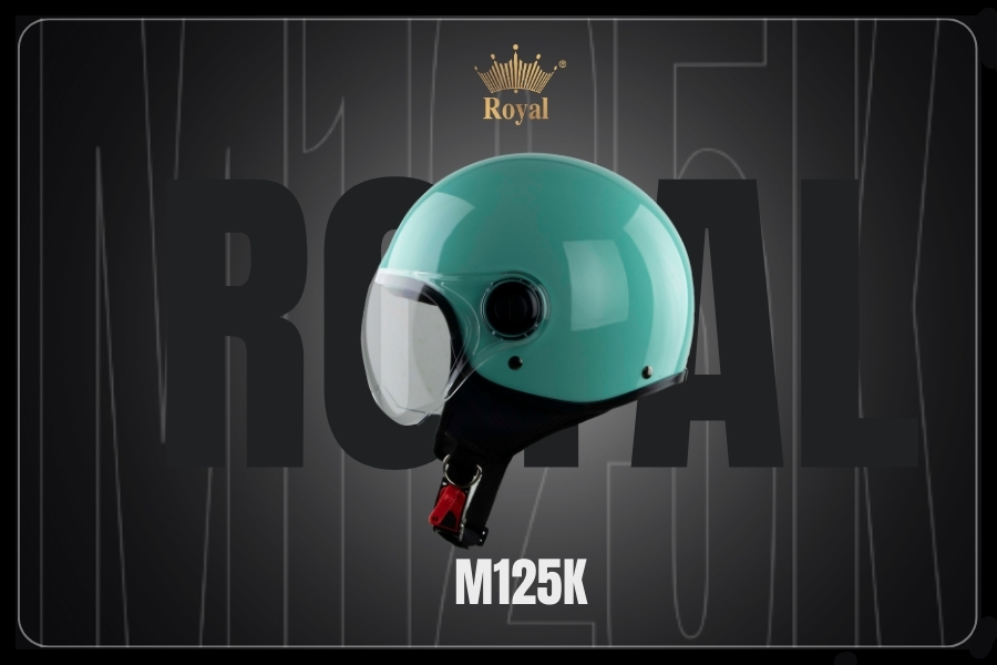 Royal M125K màu xanh pastel là sản phẩm nón 3/4 có màu sắc nổi bật giúp người sử dụng thể hiện được phong cách riêng.