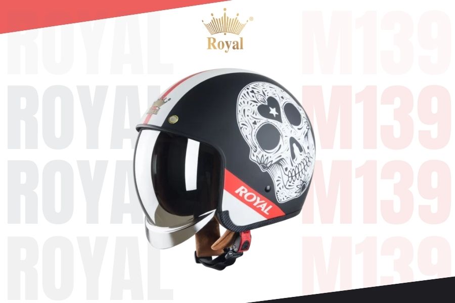 Mũ Royal M139 tem v3 có thiết kế tem đặc trưng và mang lại cá tính riêng cho người sử dụng nhưng vẫn đảm bảo an toàn.