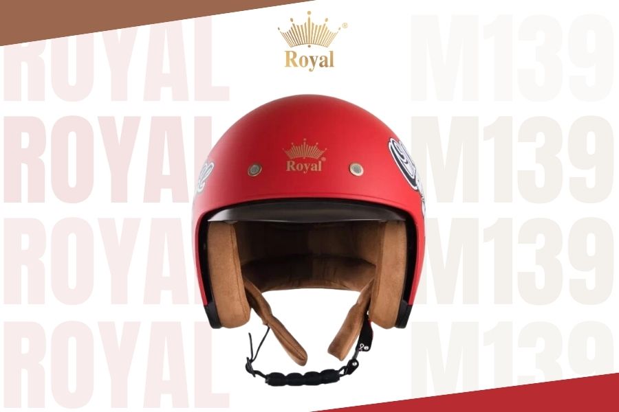 Royal M139 tem v6 đỏ đen là lựa chọn cho những ai yêu thích các mẫu nón bảo hiểm 3/4 có thiết kế độc đáo, tiện dụng.