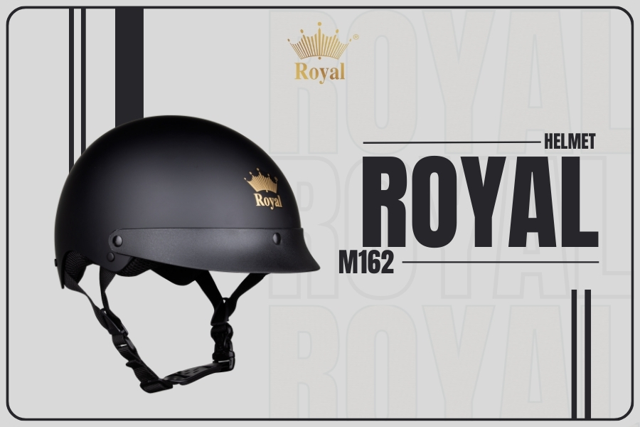 Nón bảo hiểm Royal M162 đen mờ là lựa chọn cho những ai đang muốn sở hữu chiếc mũ bảo hiểm nửa đầu chất lượng, thời trang.