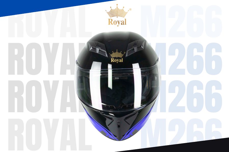 Royal M266 tem V4 biển bóng là lựa chọn hoàn hảo dành cho những ai yêu thích mũ bảo hiểm fullface có thiết kế hiện đại.