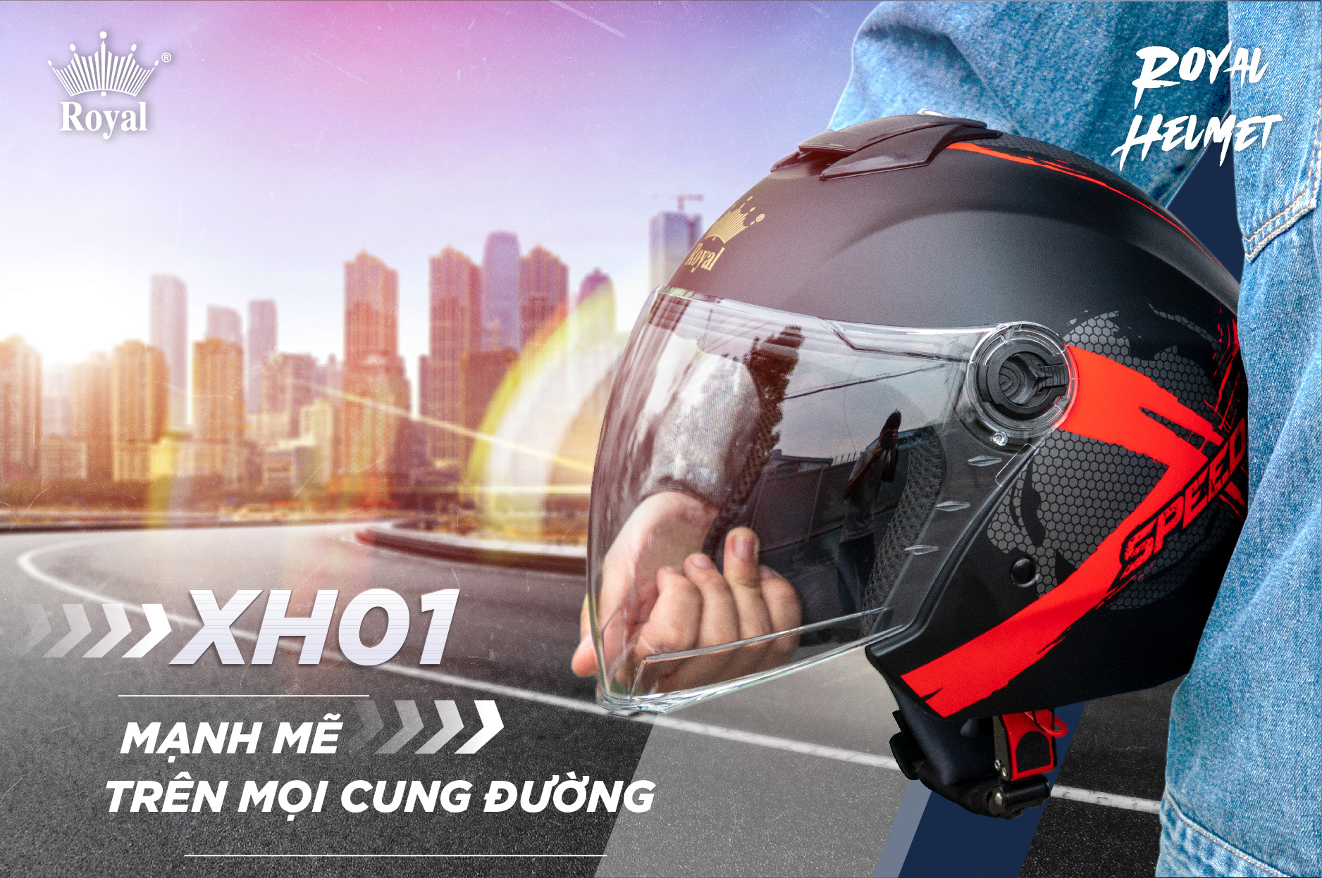 Người tiêu dùng cũng có thể mua trực tiếp trên website Royal Helmet