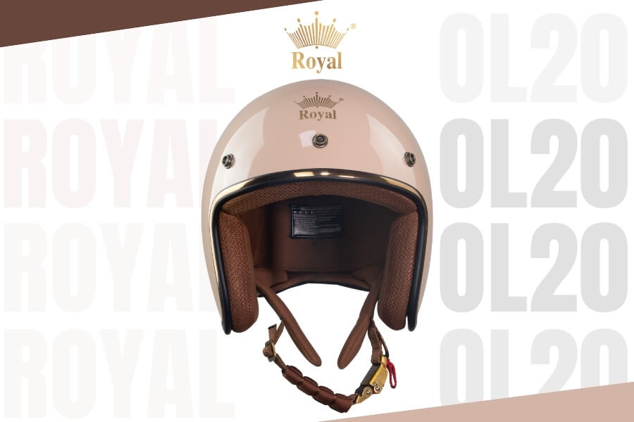 Royal OL20 màu sữa bóng là sản phẩm nón bảo hiểm 3/4 bán chạy nhất của thương hiệu Royal Helmet.