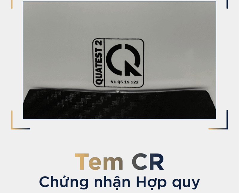 Tem chứng nhận hợp quy chứng nhận tiêu chuẩn chất lượng mũ bảo hiểm