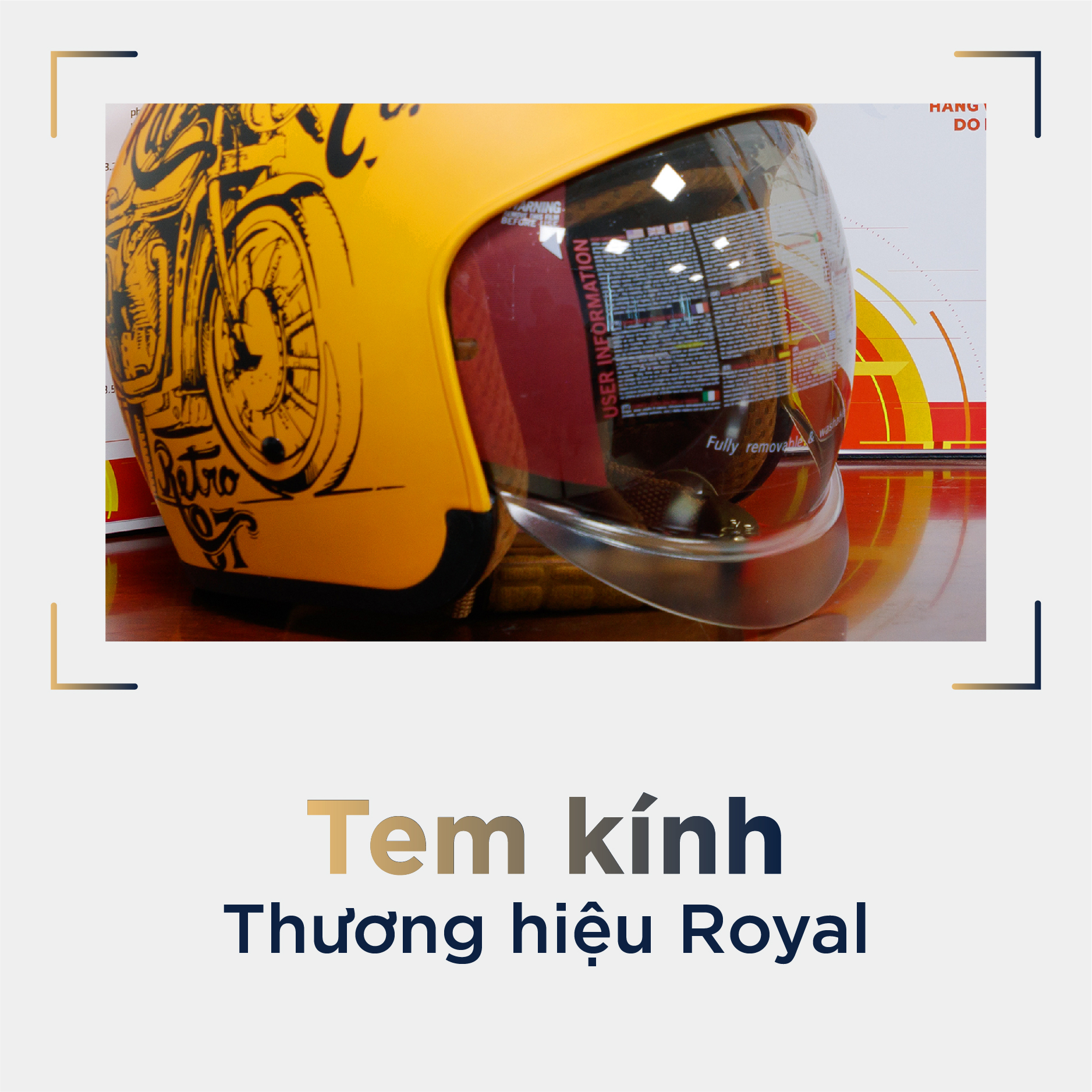 Tem kính thương hiệu chính hãng Royal