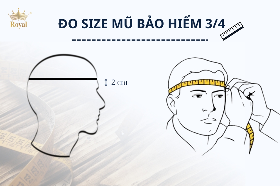 Cách đo size nón bảo hiểm đúng