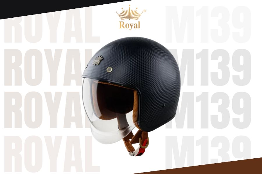 Mũ bảo hiểm Royal M139 Vân carbon đen cũng tăng vận may không kém cho người mệnh Mộc