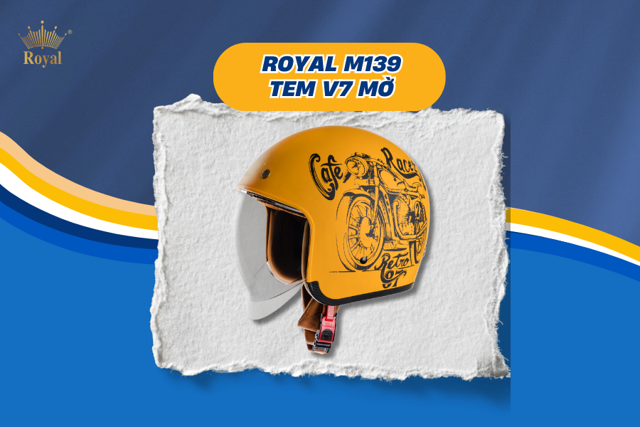 M139 Tem V7 best seller từ Royal Helmet phù hợp với mệnh Thổ