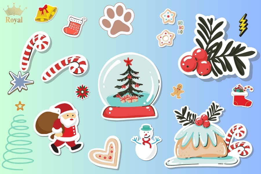 Sticker Noel xinh cho mùa lễ hội