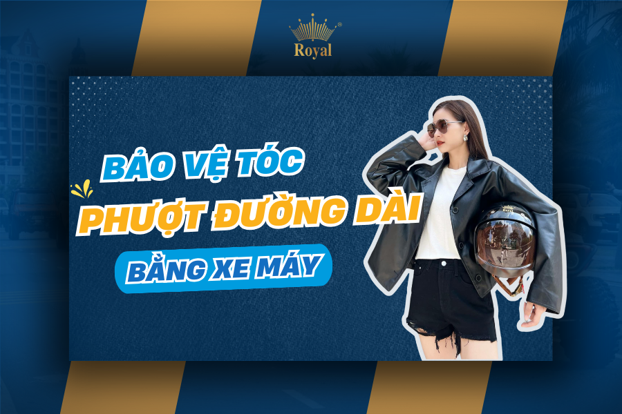 Cách bảo vệ tóc khi phượt đường dài bằng xe máy