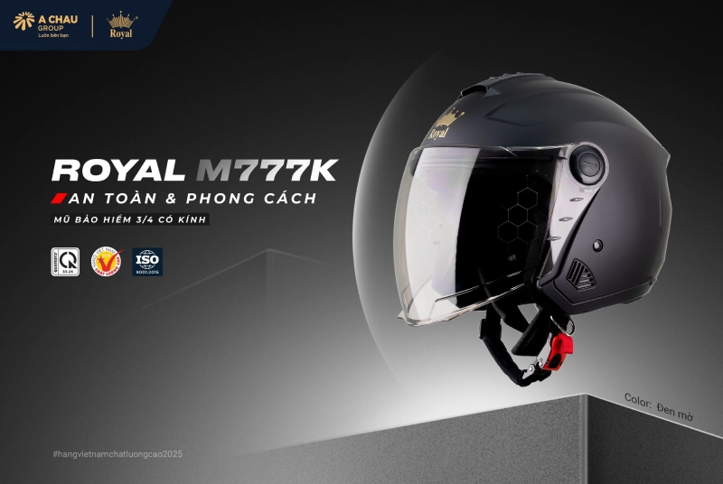 Nón bảo hiểm 3/4 có kính là gì?