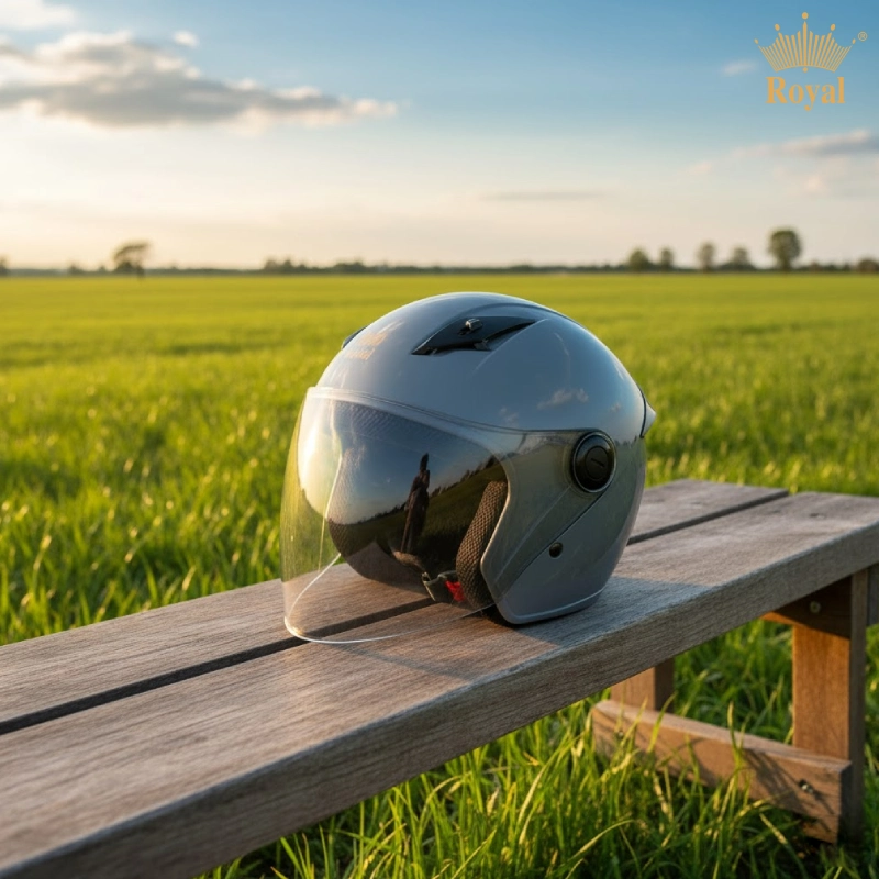 Các loại mũ bảo hiểm 3/4 gồm có nón kính ngoài