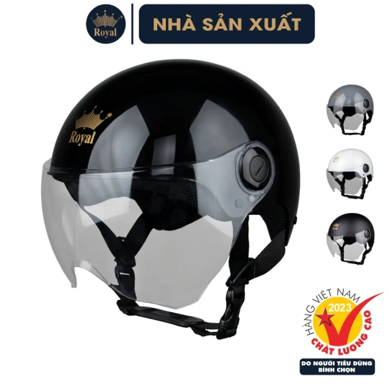 Mũ bảo hiểm nửa đầu nữ Royal M162K