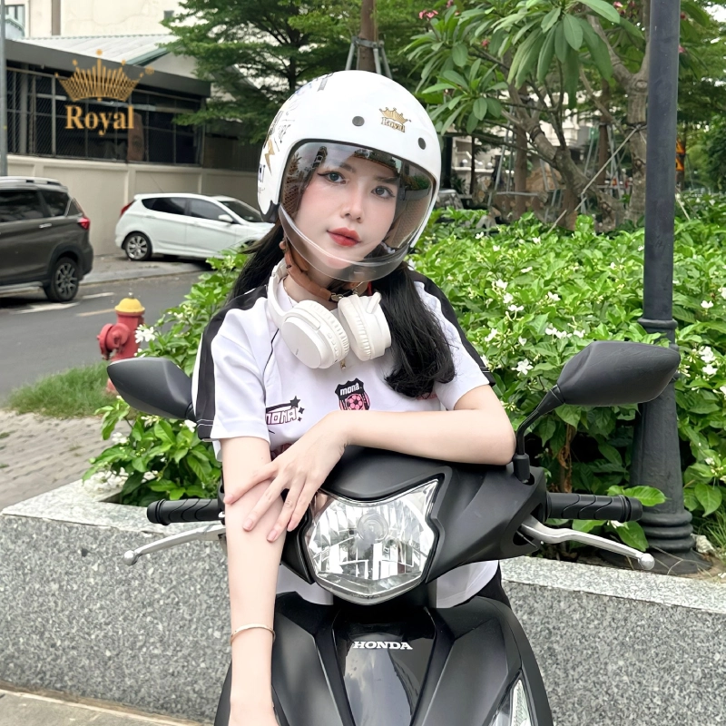 Nón bảo hiểm 3/4 kính âm là gì