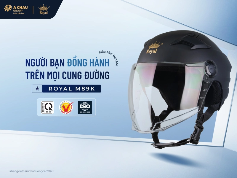 Mũ bảo hiểm nam chính hãng Royal m89K