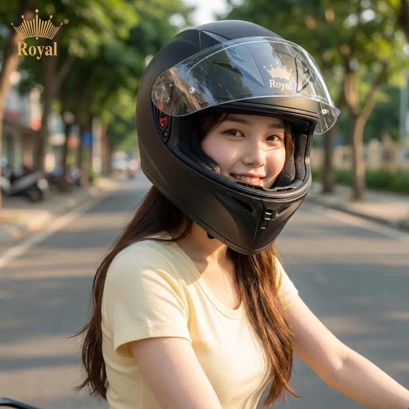 Mũ bảo hiểm trùm đầu nữ M138B tuyệt đẹp và an toàn