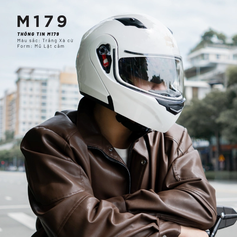 Mũ bảo hiểm lật hàm Royal M179