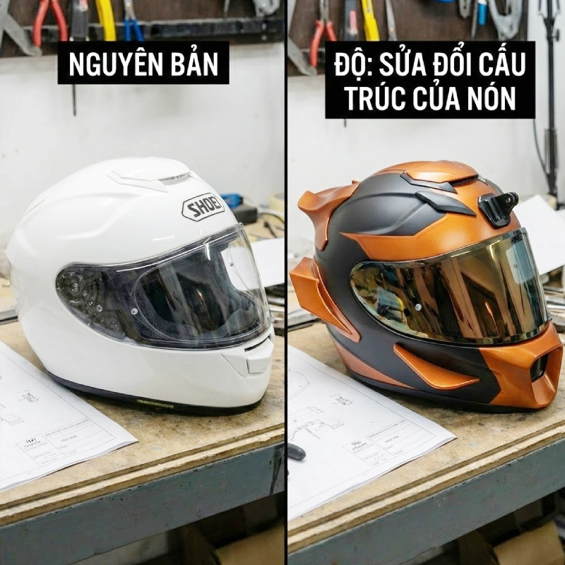 Mũ bảo hiểm độ là gì?