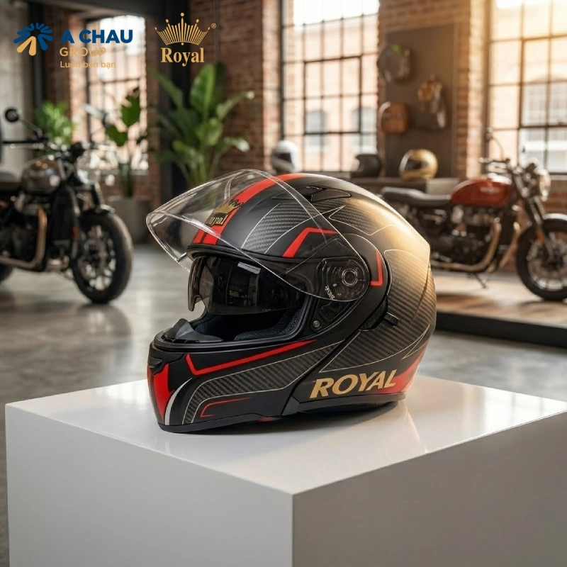 Mũ bảo hiểm lật hàm 2 kính là gì