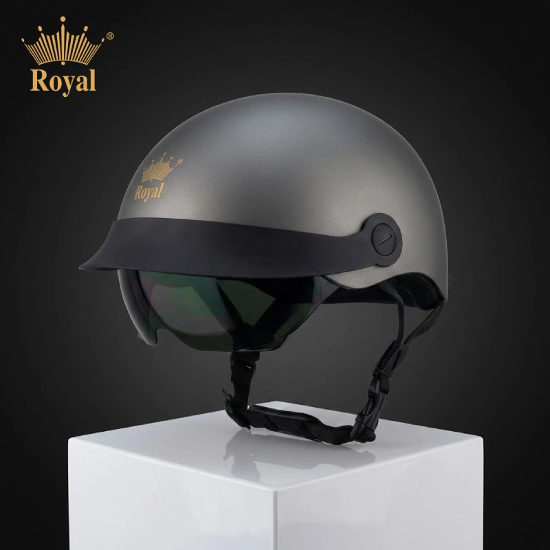 Mũ bảo hiểm nửa đầu kính râm Royal M579LT
