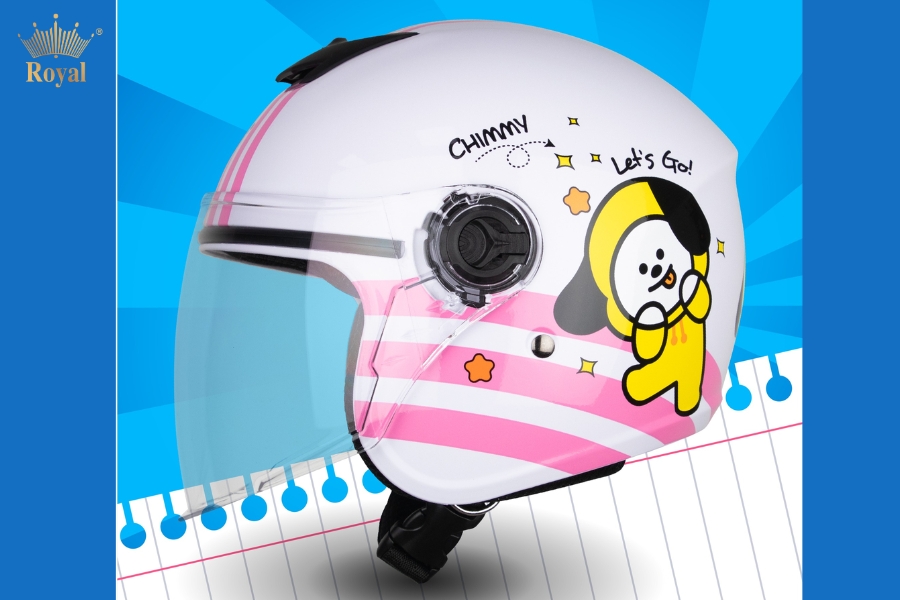 Nón bảo hiểm cho bé 5 tuổi nên có trọng lượng nhẹ, hoạ tiết bắt mắt