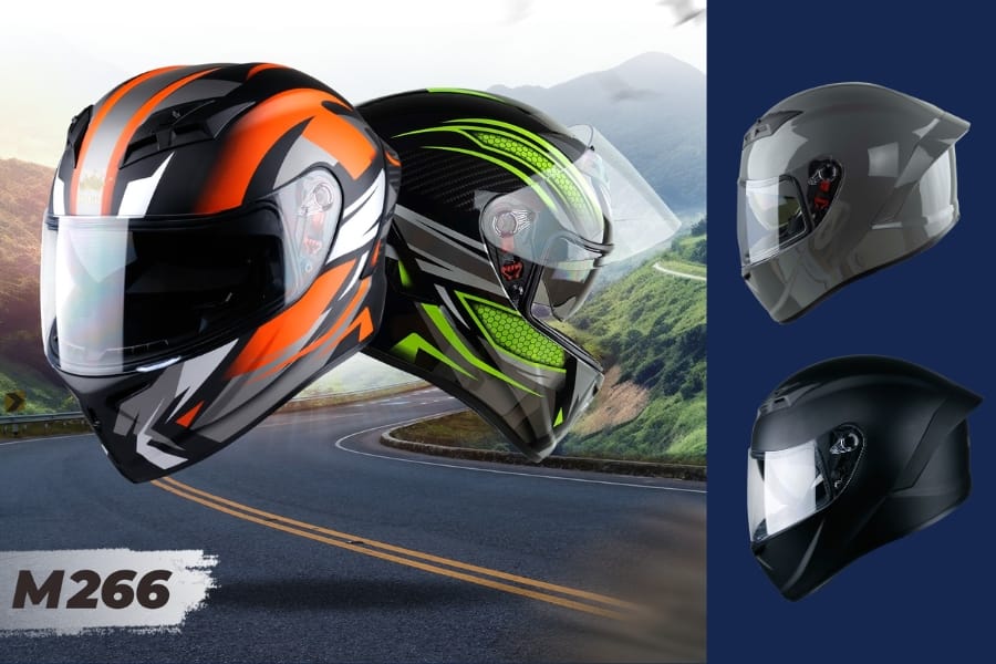 Mũ bảo hiểm fullface 2 kính Royal M266 an toàn cho những chuyến đi