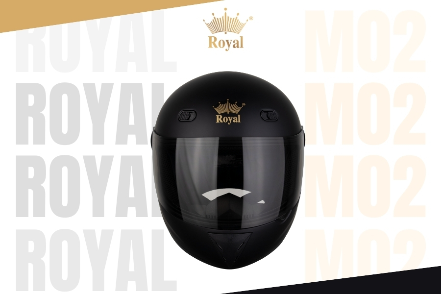 Mũ bảo hiểm Royal M02 được sơn nhám mang đến sự sang trọng cho sản phẩm, thiết kế nón fullface giúp bảo vệ an toàn cho người sử dụng.