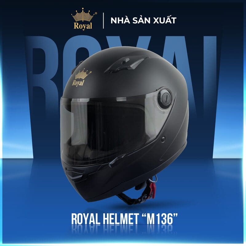 các hãng mũ bảo hiểm fullface - Royal M136