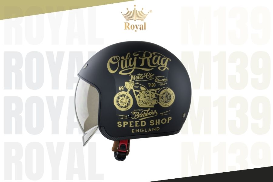 Mũ bảo hiểm Royal M139 tem sở hữu thiết kế nổi bật, an toàn nhưng vẫn thể hiện được cá tính