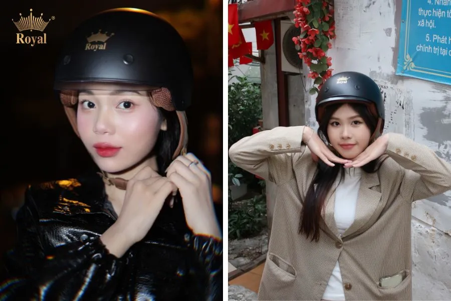 Màu nón đen nhám dễ dàng phối mọi trang phục