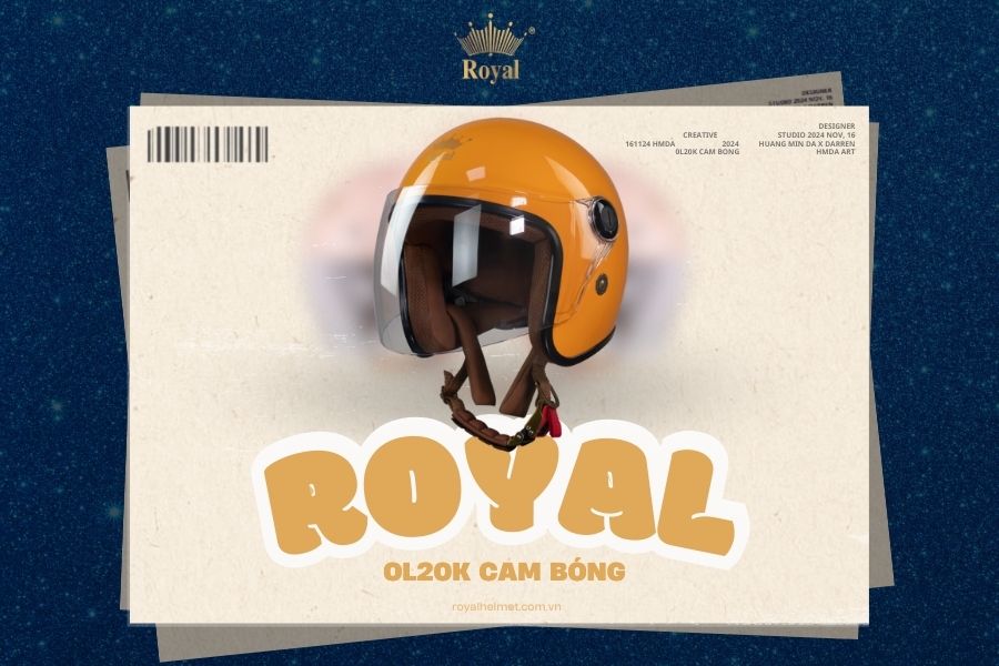 Mẫu nón cá tính 3/4 đầu có kính chắn