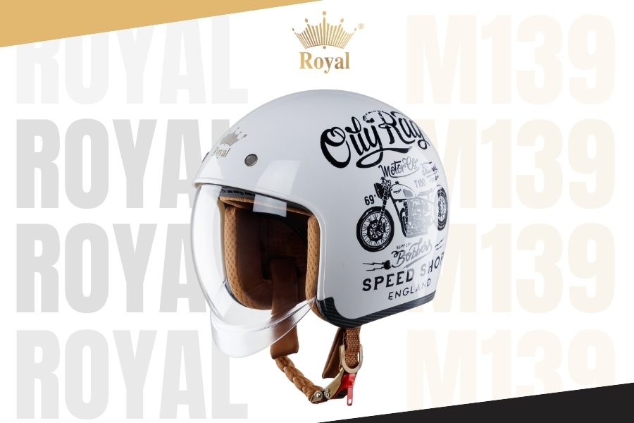 Mũ bảo hiểm Royal M139 tem sở hữu thiết kế nổi bật, an toàn nhưng vẫn thể hiện được cá tính