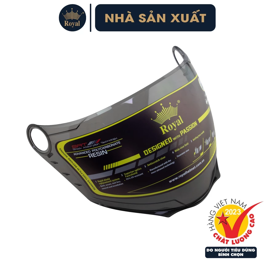 Kính thay thế cho mũ Royal Helmet chính hãng