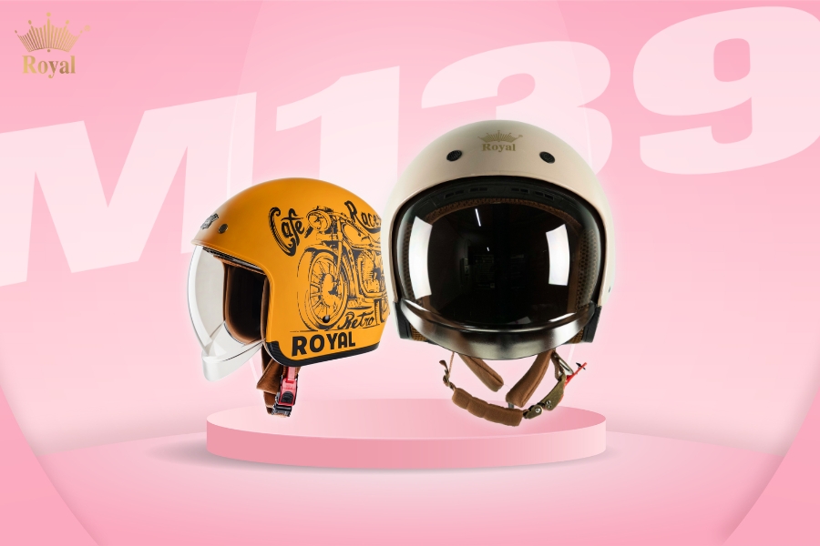 Mẫu nón Royal M139 với thiết kế đa dạng sắc màu cho mọi cá tính