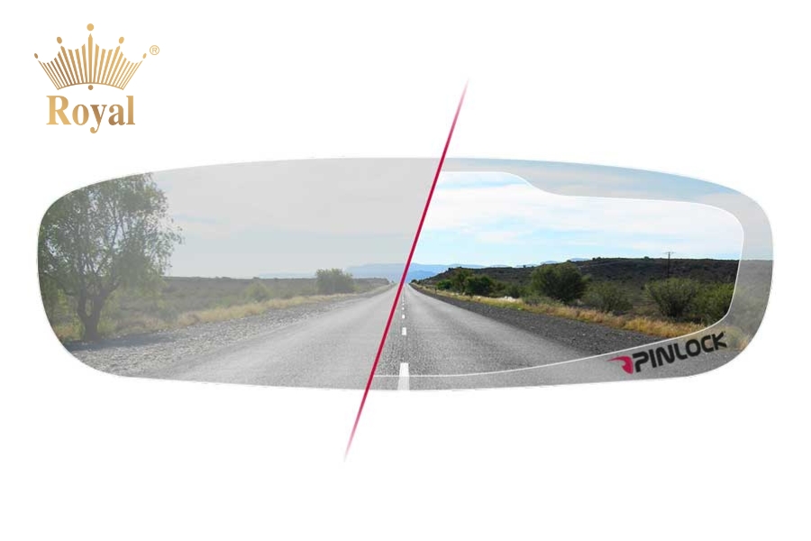 Pinlock là một lớp kính chống đọng sương (fog-resistant insert lens) được gắn bên trong kính chắn gió