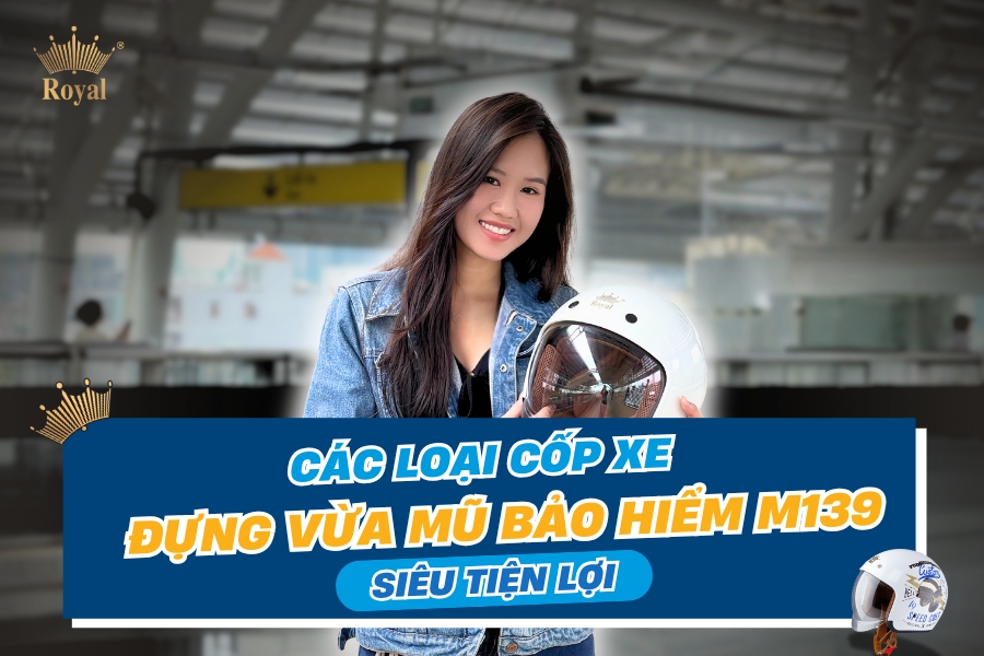 Các loại xe máy có cốp xe đựng vừa mũ bảo hiểm M139 