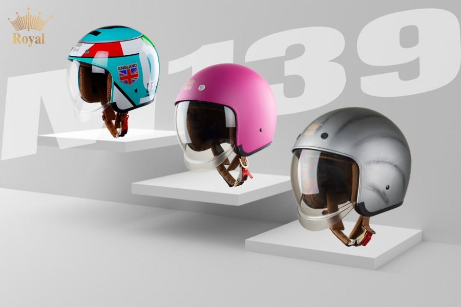 Mũ bảo hiểm thiết kế kính âm cho bạn có vòng đầu nhỏ