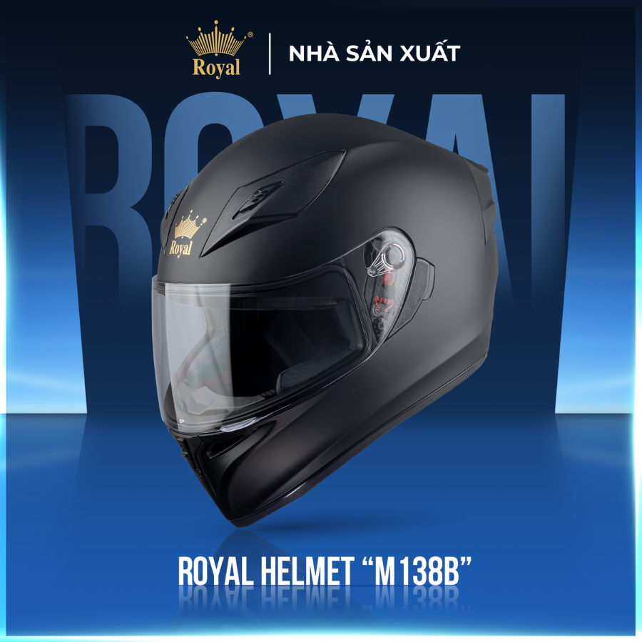 Mũ bảo hiểm fullface Royal M138B sở hữu thiết kế thông minh