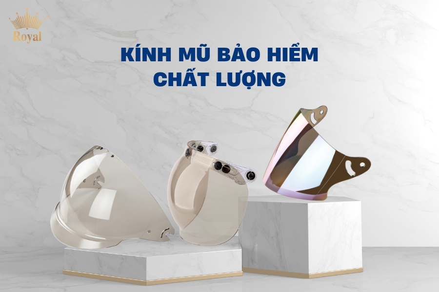 Đa dạng mẫu kính thay thế cho các dòng mũ nhà Royal Helmet