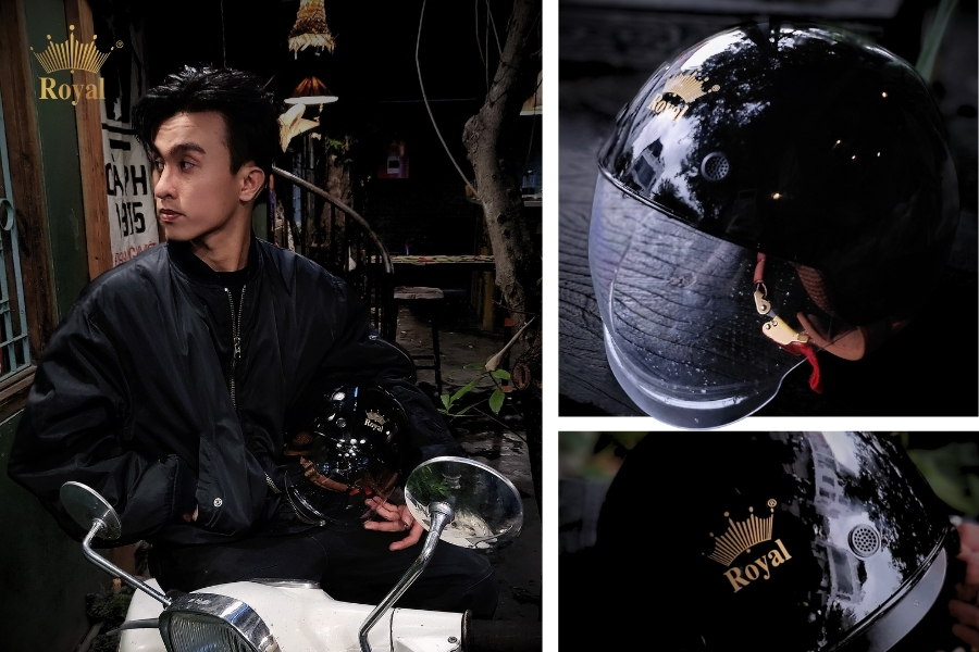 Mũ bảo hiểm Royal chất lượng đồng hành cùng sức trẻ trong mọi chuyến đi.