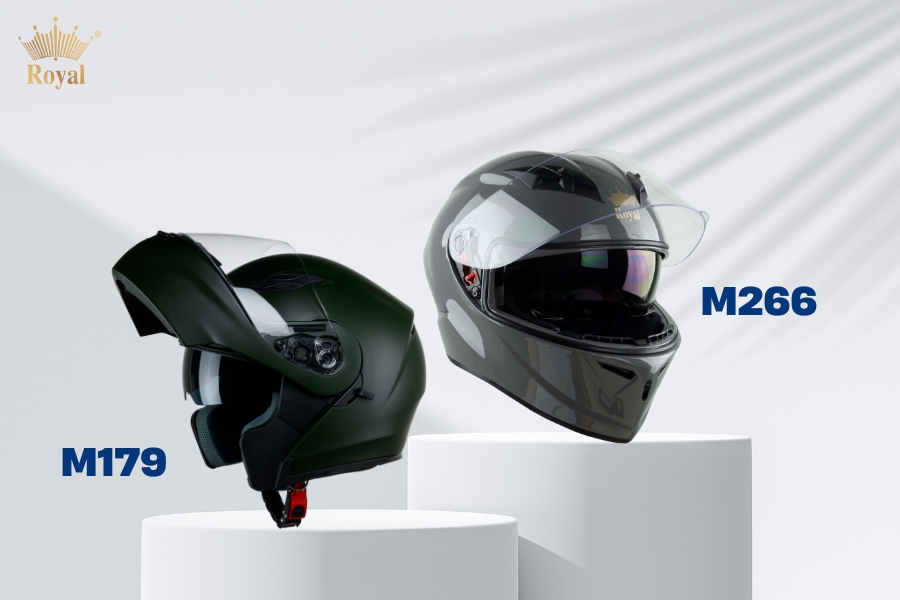 Sở hữu mũ bảo hiểm fullface 2 kính Royal Helmet ngay hôm nay